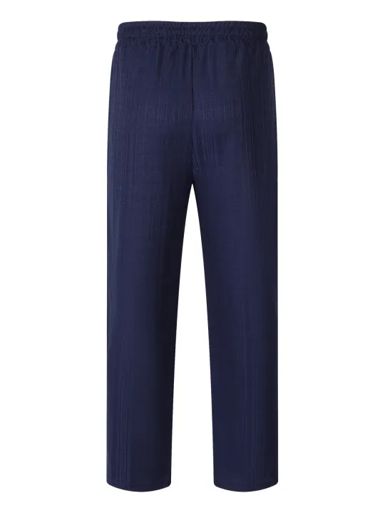European%20and%20American%20New%20Men's%20Casual%20Suit%20Solid%20Color%20Stand%20Tie%20Pocket%20Polo%20Shirt+Casual%20Loose%20Pants%20Two-piece%20Set%20-%20Image%204