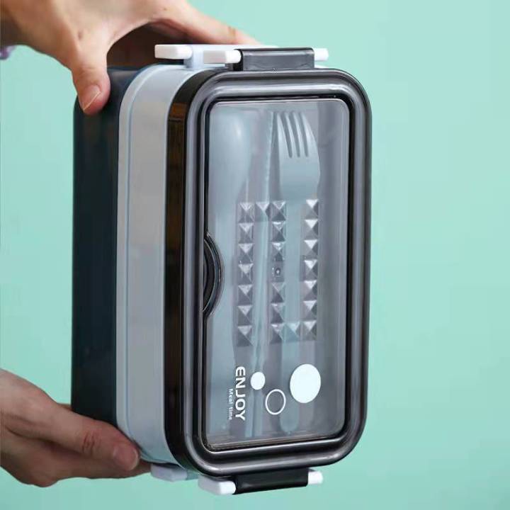1pc%201400ml%20Double-layer%20Lunch%20Box%20Portable%20Compartment%20Food%20Box%20Microwave%20Lunch%20Box%20With%20Fork%20Chopsticks%20And%20Spoon%20Picnic%20Fresh%20-%20Image%206