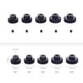 M1 5mm 11T 12T 14T 15T 17t 18t 20T 21t 22T 24T 25T 26T 28T 30T steel metal Pinion Motor Gear For 1/10 1/8 1/7 RC Model Car Motor.