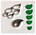 TEAR DROP / PAISLEY SPIRAL COOKIE CUTTER 5PCS SET. 