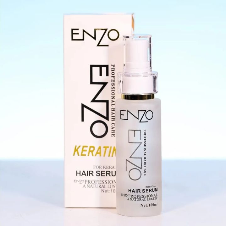 Enzo Keratin Hair Serum – Professional Hair Care, Smooth & Shine, 100ml ...