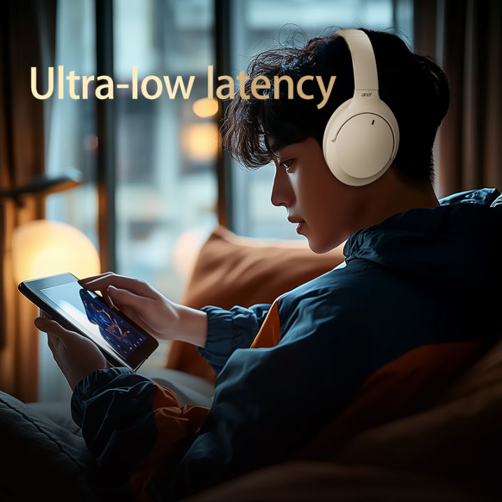 Acer%20OHR305%20ANC%20Wireless%20Headphones%20Head%20Tracking%203D%20Spatial%20Audio%20-42dB%20ANC%20Bluetooth%205.4%20HIFI%20Headset%20ENC%20HD%20Mic%20Low-Latency%20-%20Image%202