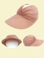 Outdoor Sports and Swim Peaked Cap, Large Brim Sun Hat for Boys and Girls, Beach Sun Protection Breathable Empty Top Cap. 