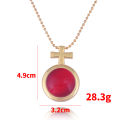 Anime Saga of Tanya the Evil Necklace Tanya Von Degurechaff Red Crystal Cross Pendant Necklac For Women Men Couples Jewelry. 