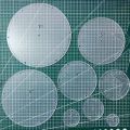 8pcs Acrylic Sewing Templates Clear Rulers Round Patterns Embroidery Drawing Template Quilt Stitch  for Cutting and Design. 
