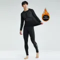Thermal Underwear Men's Plush Thickened Winter Cold-Proof Seamless Leggings Sports Suit Autumn And Winter Top. 