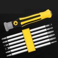 6hl1 Set Security Anti-Tamper Magnetic Screwdriver Bit Hex Torx Screw Head Flat Head Hand Tool.