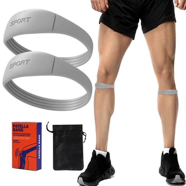 Silicone Patella Tendon Knee Straps Knee Support Fixed Protection Patella Knee Strap Highly Elastic Flexible