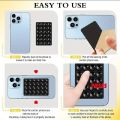 Silicon Suction Pad Phone Holder Self-Adhesive Rubber Suction Mobile Holder Silicone Suction Phone Case - Suction Cup Phone Holder | Sticky Phone Grip Mount With 24 Suction Cups | Anti-Slip Suction Phone Case Mount For Shower mirror Silicone Mobile Stand. 