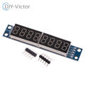 MAX7219 LED Dot Matrix Display Module 8 Digital Tube Display Control Board For Arduino Microcontroller Serial Driver 7 Segment. 