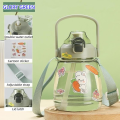 1100ml Cute Carton Plastic Cup Children Water Cup Sippy Cup Creative Handy Cup Duck Beak Children Cup Students Water Cup. 