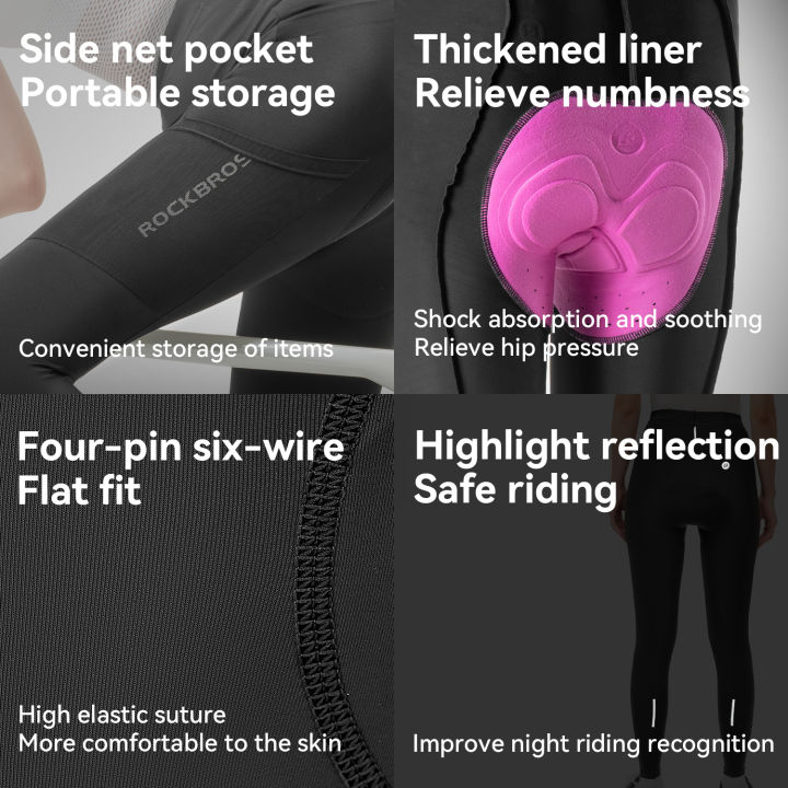 ROCKBROS%20Spring%20Summer%20Women%20Bicycle%20Pants%203D%20Cushion%20Pad%20Breathable%20Quick%20Dry%20MTB%20Road%20Bike%20Long%20Trousers%20Female%20Cycling%20Tights%20-%20Image%206