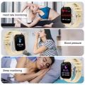 Smart watch with full touch screen, call, message reminder, music control and other functions, compatible with iPhone/android mo. 