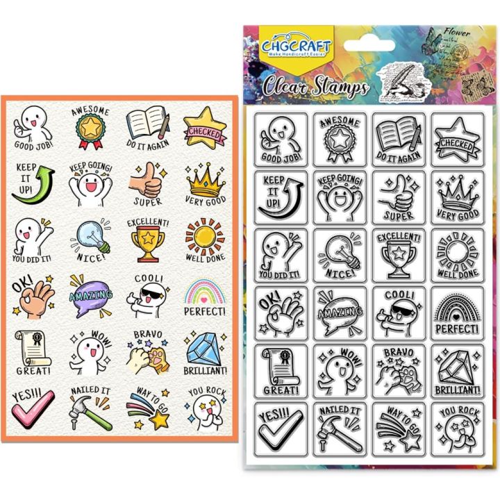 No Rasting Stamp Teacher Classroom Rating Clear Stamp Transparent Handicraft Stamps for ...