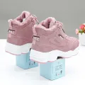 2024 Winter Women's Vulcanize Shoes Non-slip Waterproof Casual Shoes Warm Plus Cotton Sneakers Fashion Thick Sole Sport Shoes. 