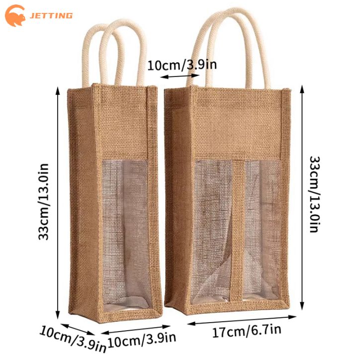 1PCS%20Red%20Wine%20Handbag%20Wine%20%20Box%20With%20Window%20And%20Handle%20Single/%20Double%20Bottle%20Champagne%20Package%20Bag%20Wedding%20Favors%20For%20Guests%20-%20Image%206