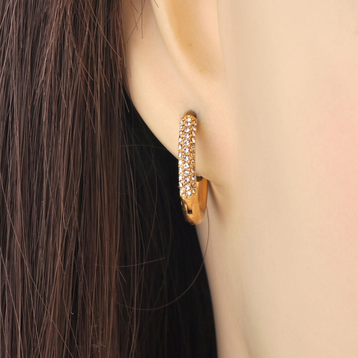Lokaer%20Fashion%20316L%20Stainless%20Steel%20Rhinestone%20Hoop%20Earrings%2018K%20PVD%20Gold%20Plated%20Handmade%20Daily%20Jewelry%20for%20Women%20Girls%20E24216%20-%20Image%206