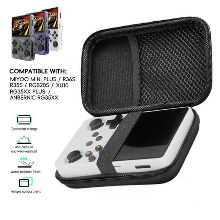 For R36S/R35 Plus Game Console Storage Bag EVA Hard Portable Protect Game Accessories Carry Case for Game Console Storage Case