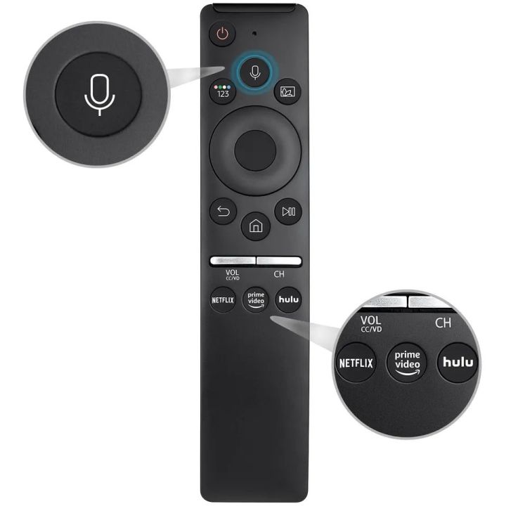 Universal Voice Remote Control Replacement Bluetooth Remote For Samsung Smart Tv LED QLED 4k 8k Crystal UHD Bixby Alexa Voice