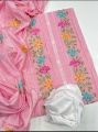 Paper cotton Fabric Tarkashi work heavy embroidered Unstitched 3 piece dress for women. 