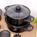13Pcs Cookware Set DR-2103 Kitchenware set, 13-piece set, pot set with lid, pan set, complete set of kitchen equipment, flat bottom pan, pot with handle. 