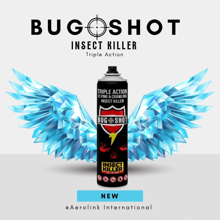 Bug Shot Insect Killer 325ml Triple Action Formula..