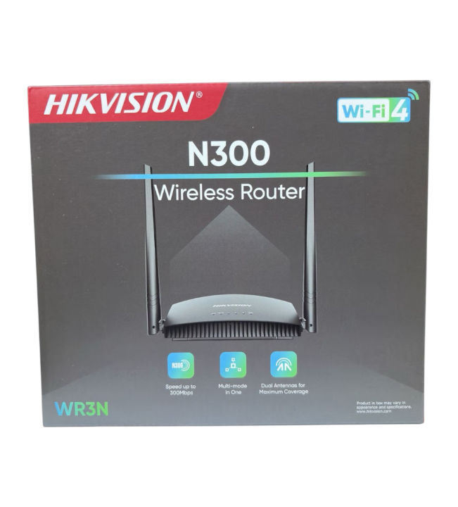 HIKVISION N300 Wireless Router – 300Mbps WiFi with Dual Antennas, Guest ...