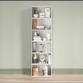 IDEAL FURNITURE 6-Tier Floor Standing Bookshelf -Story High Bookshelf, Shelf Display Storage Rack, Home Decorative Furniture, Suitable for Home Offices, Living Rooms, and Bedroom 72/16.