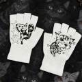 Cute cat print, unique hip-hop, American-style, Y2K millennial, 2026 new gloves, cosplay accessories, gloves. 
