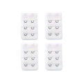 4 pcs Bra Extension Strap Extenders for Women Adjustable Belt Buckle Bra Extension Strap Hook Clip Expander 3 Rows 2 Hooks. 