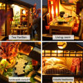 DIY Mini 3D Puzzles Wooden Dollhouse With Furniture Light Kits Doll House Casa Miniature Accessories Handmade Wooden Toys . 