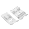 2pcs Roller Sewing Machine Presser Foot Plus Non-Stick Zigzag Presser Foot for Singer Brother Low Shank Sewing Machine. 