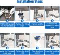 Double bowl Sink waste bowl fitting kitchen pipe kit fitting complete kitchen accessories drain pipe complete set. 