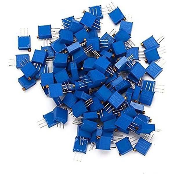5pcs 3296W 20k ohm 203 Potentiometer, Trimming, Variable Resistor, Preset, Trimpot, Adjustable Resistor, High precision multi-turn volume