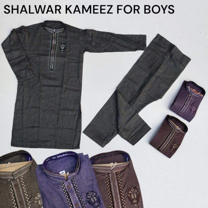 Winter Collection/ Bannu Khaddar Qameez/ Kurta Shalwar for Kids and Boy Age (11-14 yrs)