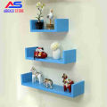 U-Shaped  Floating Shelves for Wall, Wall Shelves Set of 3, Small Wall Mounted Shelf for Bedroom, Kitchen, Bathroom and Living Room Decoration Storage. 