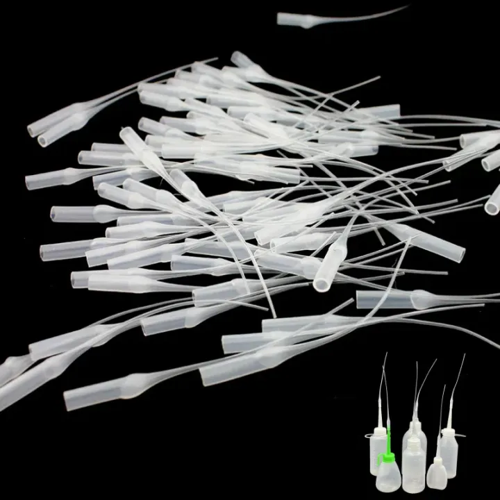 50PCS/pack Glue Micro-Tips Plastic Glue Bottle Tips Glue Extender ...
