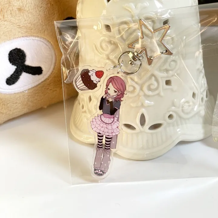 Anime%20Komatsu%20Nana%20Oosaki%20Nana%20Cosplay%20Keychain%20Cute%20Acrylic%20Strawberry%20Keyrings%20Backpack%20Pendant%20Decoration%20Set%20-%20Image%202