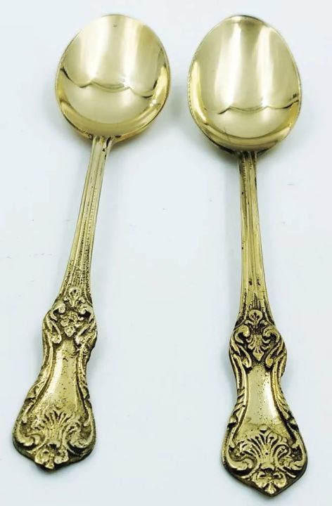 Golden%20Brass%20Spoon%20Set%206.9%20inches%20(%20Set%20of%202%20)%20Cutlery%20Fine%20Dining%20Royal%20Dining%C2%A0%20-%20Image%202