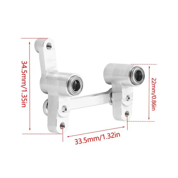 CNC%20Aluminum%20Steering%20Group%20Assembly%20With%20Bearings%20Link%20Tie%20Rod%20For%201/14%20MJX%2014209%2014210%20RC%20Car%20Metal%20Modification%20Upgrade%20Parts%20-%20Image%205