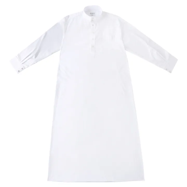 TH815%20Men's%20Muslim%20Islamic%20Men%20Long%20Sleeves%20Pure%20Color%20Button%20Robe%20%20Ramadan%20Eid%20Jubba%20Thobe%20-%20Image%203