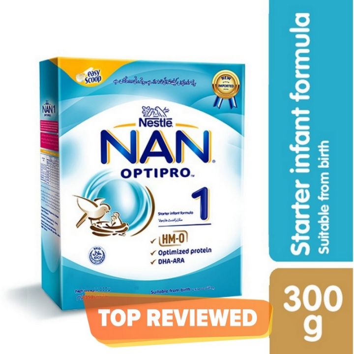 NAN OPTIPRO-1 Infant Formula | 300g / 600g | Baby Milk from Birth to 6 Months | Brain & Immune Support | DHA & OPTIPRO Protein (Imported)