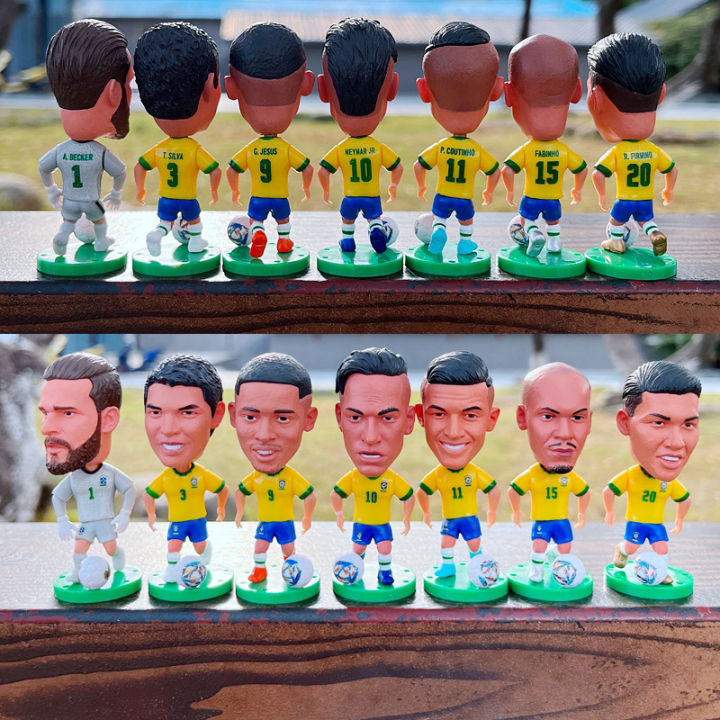 Brazilian football giant Neymar Carlos doll ornament, collectible Rivaldo doll
