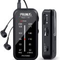 PRUNUS Pocket Radio Mini walkman AM FM Radio Hand Stereo Portable Radios Portable Music Playe AAA Batteries with Headphones. 