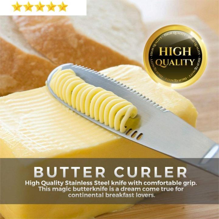 【Hot sales】Butter knife hole Cheese dessert knife Stainless steel jam knife tableware toast rub cream bread cheese knife