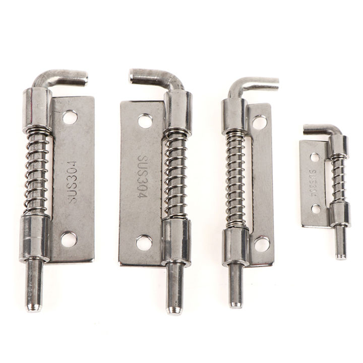 Spring Loaded Hinged Tools 1 Piece 304 Stainless Steel Loaded Hinge Security Spring Bolt Barrel ...