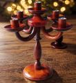 Handcrafted Wooden Modern Candle Stand. 