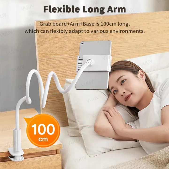 Tablet%20Bracket%20for%20Bed%20Desk%20Gooseneck%20Tablet%20Stand%20Flexible%20Long%20Arm%20Clamp%2011%20inch%20Tablet%20Holder%20For%20Smartphone%20Redmi%20%20Pad%20-%20Image%202