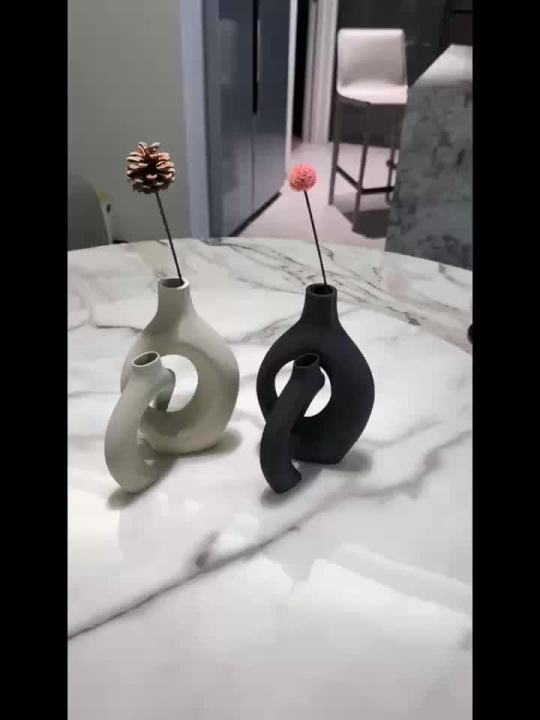 A Set of Bohemian Style Art Vases, Home Decoration Vases, Perfect Choice for Home and Office Decoration, Suitable for Living Room, Bedroom and Wedding Center Furnishings home decoration item