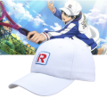 Anime The Prince Of Tennis White Baseball Cap Cosplay Adjustable Hat Ryoma Echizen Cotton Snapback Embroidered Hats.